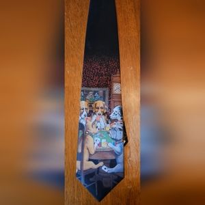 Vintage Ralph Marlin 1994 Dogs playing poker neck tie